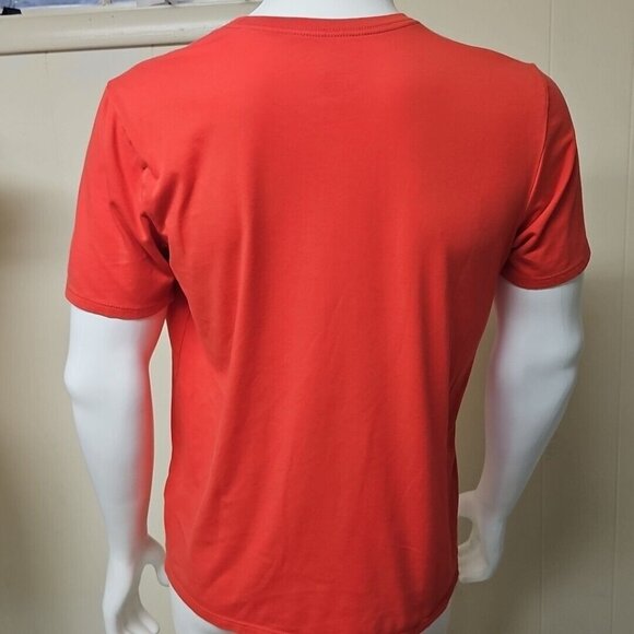 Nike Kevin Durant T Shirt Mens L Orange Dri Fit Athletic Cut #35 Sabertooth Cat - Picture 3 of 9